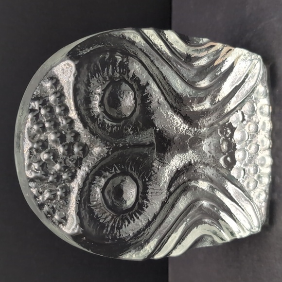 VGT,Clear Art Glass Pilgrim Owl Bookends. - Picture 4 of 8